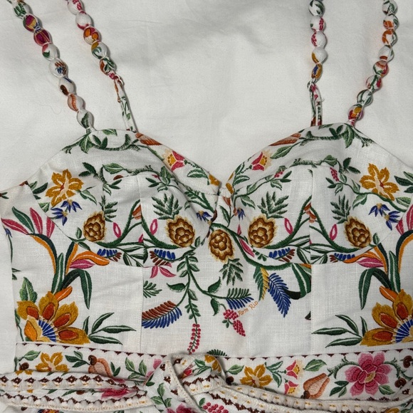 FARM Rio Multicolor Floral Embroidered Garment - Picture 2 of 8